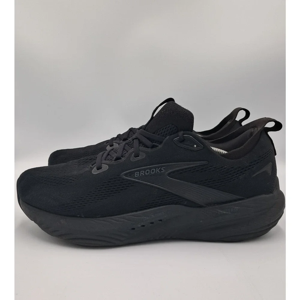 Size 12 - Brooks Glycerin 22 2E Wide Black Black Ebony - 110445-1D-020 MSRP $325
